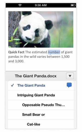 Editing the page hierarchy in mobile view